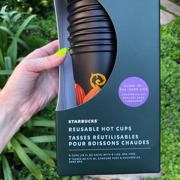 STARBUCKS GLOW IN DARK PUMPKIN HOT CUPS - Picture 2 of 9